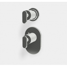 Смеситель для душа, Fima Carlo Frattini, Park Lane, на 2 потребителя, цвет-хром