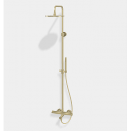 Душевая стойка, Fima Carlo Frattini, Shower column, цвет-шампань брашированная (Brushed Champagne)