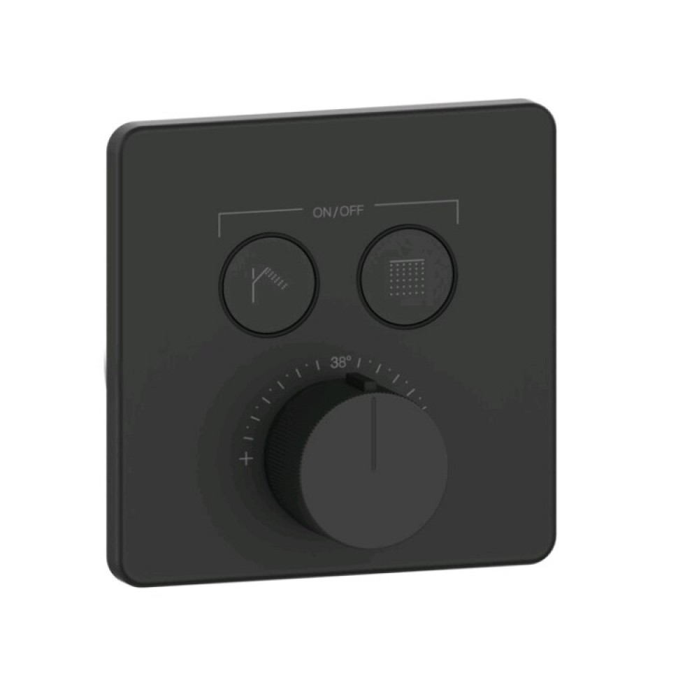 Смеситель для душа, Gessi, HI-FI Comfort, на 2 потребителя, цвет-черный матовый