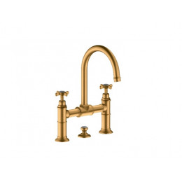 Смеситель для раковины, Hansgrohe, Axor Montreux, цвет-шлифованное золото