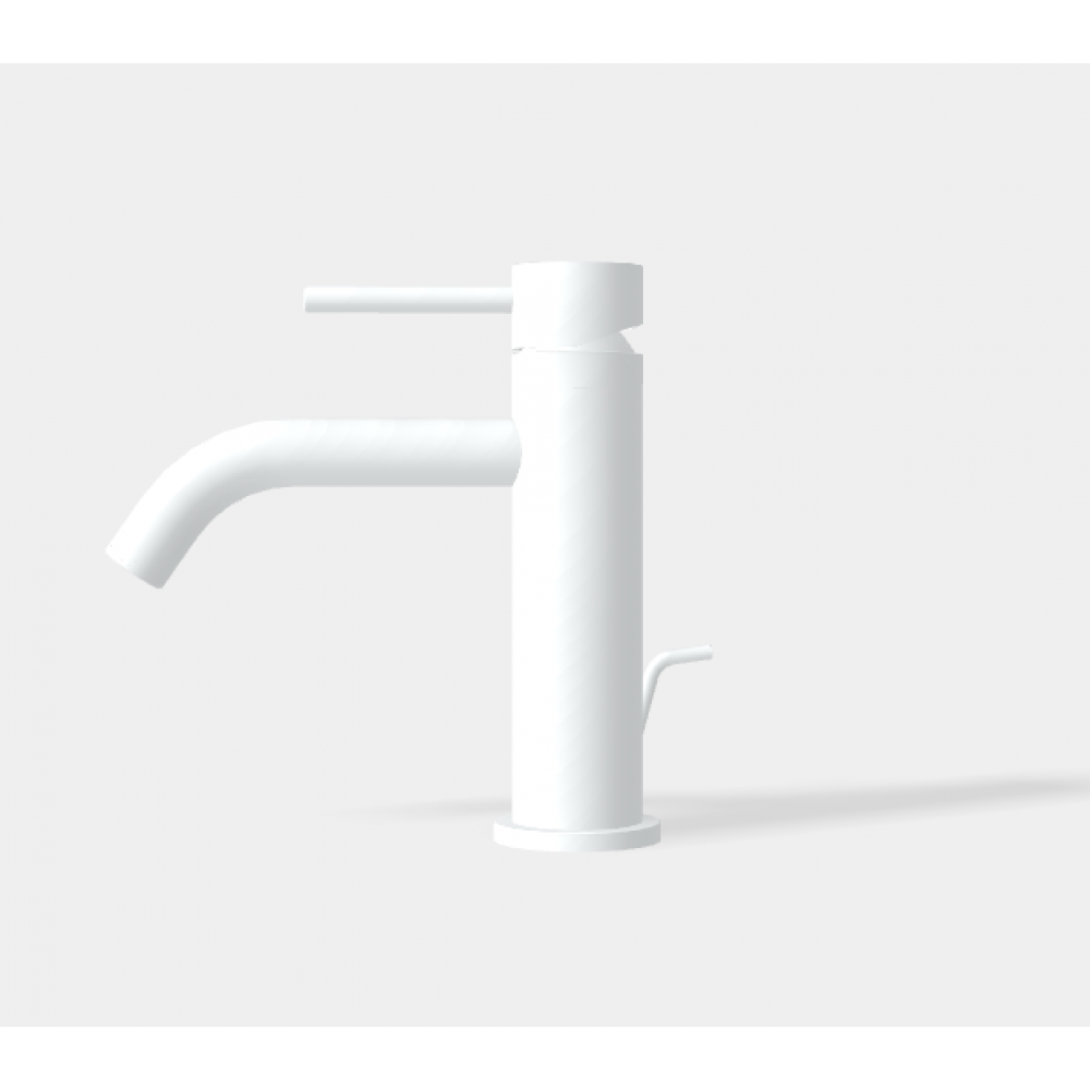 Смеситель для раковины, Fima Carlo Frattini, Spillo Up, цвет-белый матовый