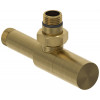 Вентиль, Сунержа, G 1/2" НР х G 1/2" НР, угловой, цилиндр, цвет-латунь состаренная