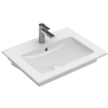 Раковина, Villeroy&Boch, Venticello, шг 650*500, CeramicPlus, цвет-альпийский белый