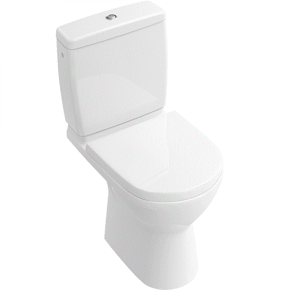 Унитаз, Villeroy&Boch, O'Novo, напольный, шгв 360*610*400, CeramicPlus, цвет-альпийский белый