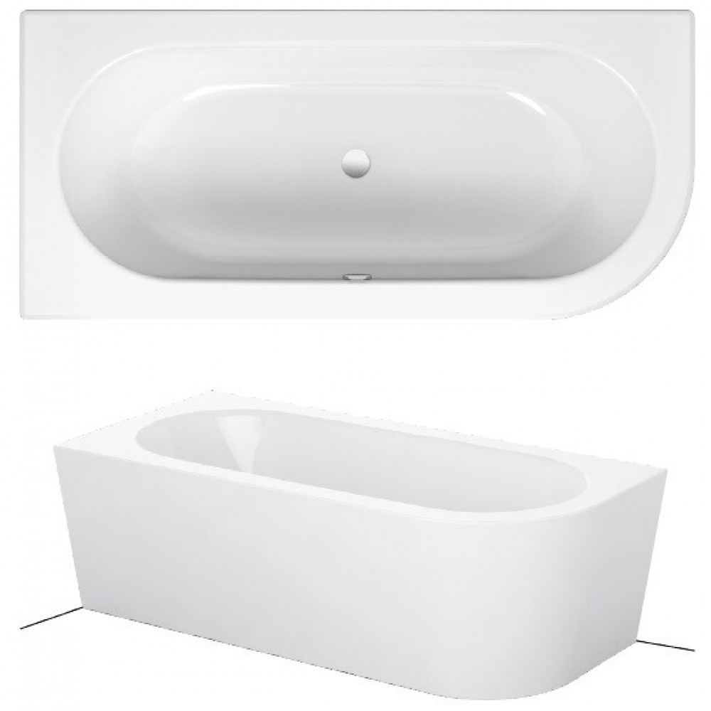 Ванна, Bette, BetteStarlet IV Silhouette, шгв 1650*750*420, BetteGlasur® Plus, цвет-белый
