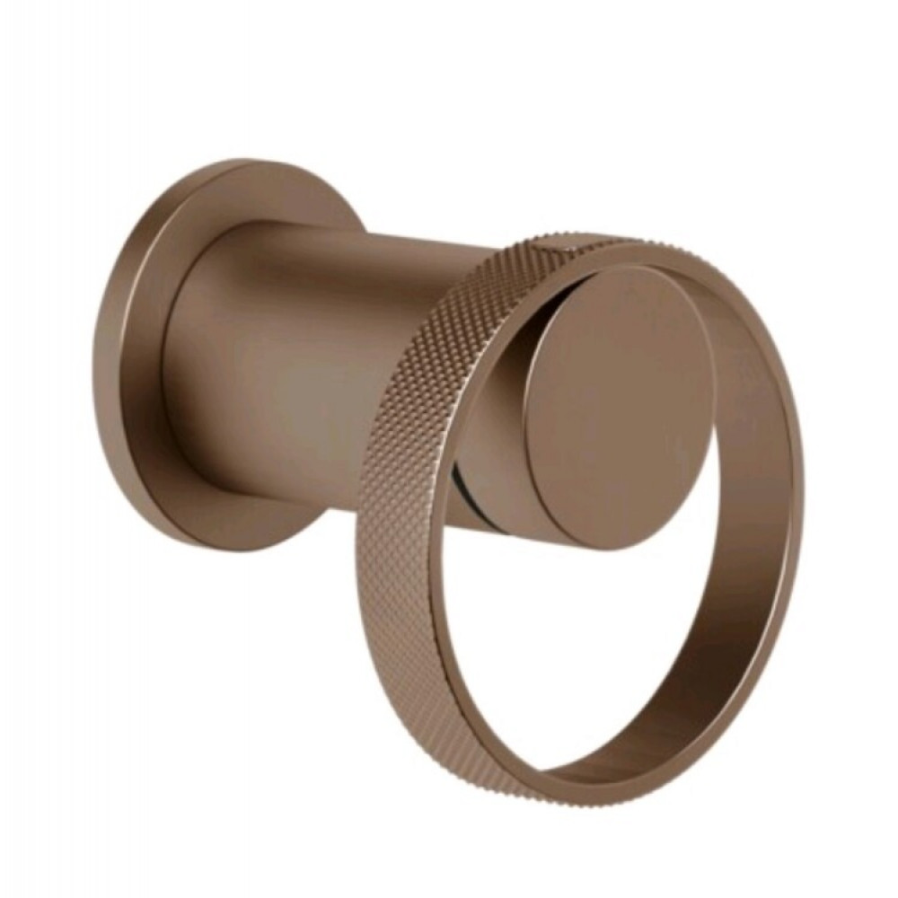 Смеситель для душа, Gessi, Anello, на 1 потребитель, цвет-Copper Brushed PVD