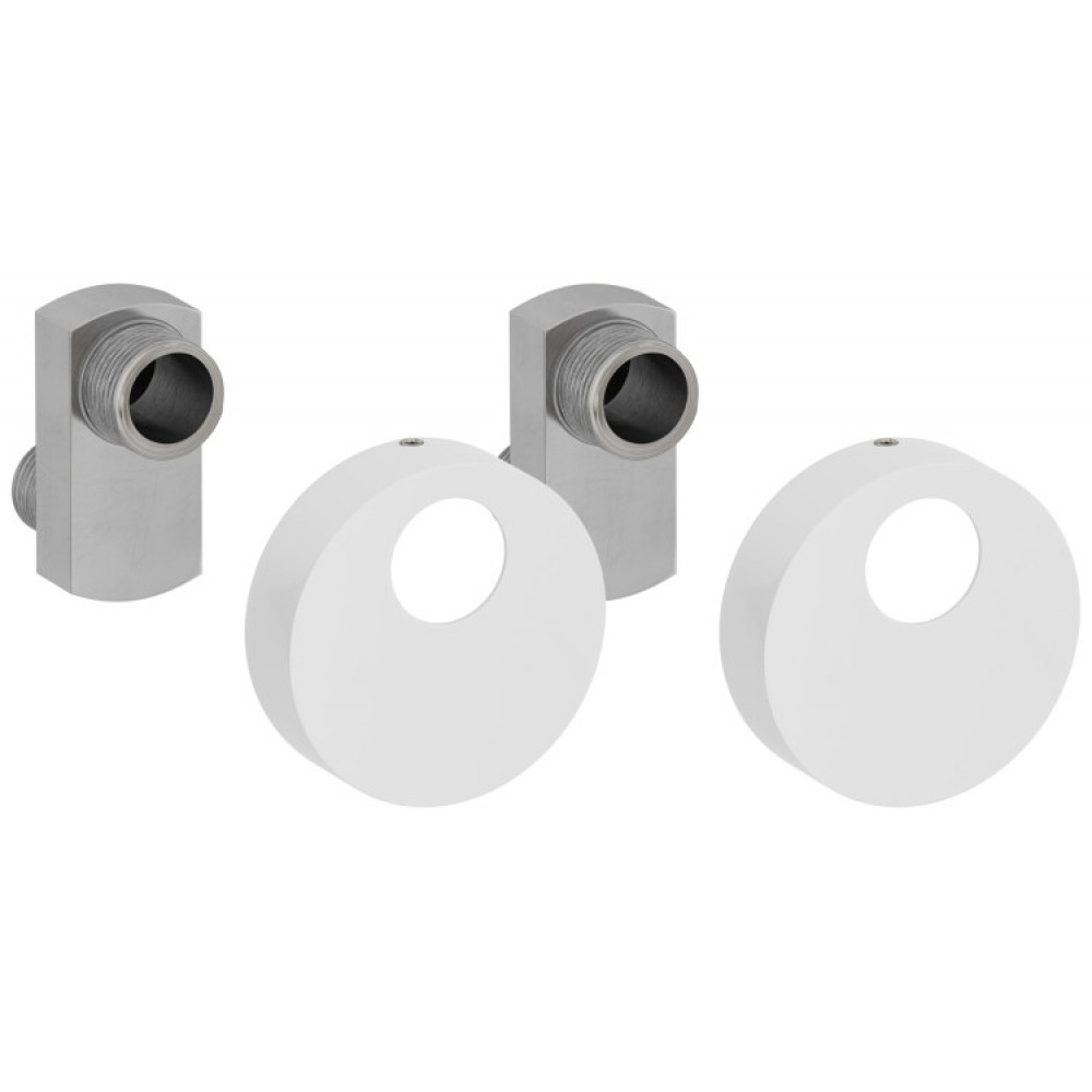 Эксцентрик, Сунержа, TUBE, присоединительный размер-НР G 1/2" / НР G 3/4", цвет-белый