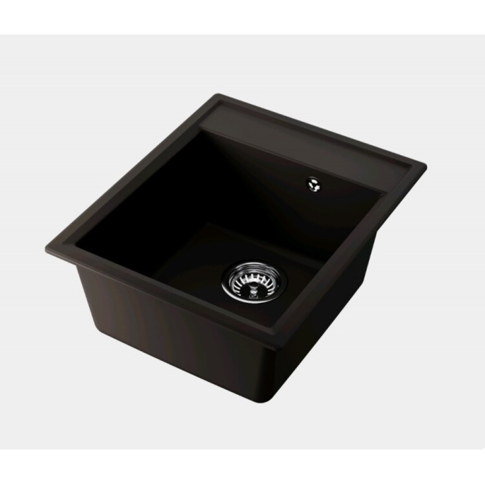 Мойка, Omoikiri, Daisen, шгв 420*510*215, отверстия для смесителя-отсутствуют, цвет-espresso