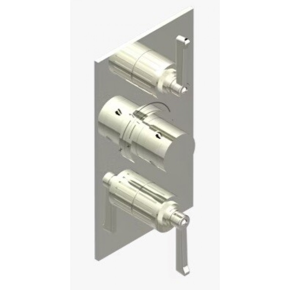 Смеситель для душа, THG, Hamptons with lever handles, на 2 потребителя, цвет-никель PVD