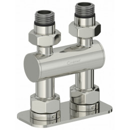 Модуль, Сунержа, прямой EU50, для водяных полотенцесушителей, цвет-сталь (без покрытия)