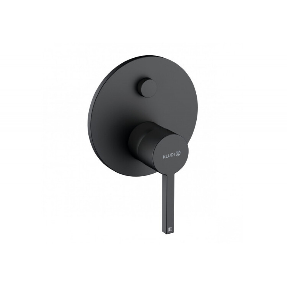 Смеситель для душа, Kludi, Nova Fonte Puristic, на 2 потребителя, цвет-черный матовый