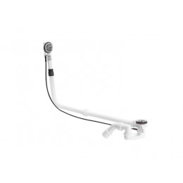 Слив-перелив, Viega, Multiplex, для нестандартных ванн, без накладок, цвет-белый/хром