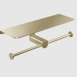 Бумагодержатель, Gessi, Rilievo, шгв 308*100*89, цвет-Brushed Brass PVD