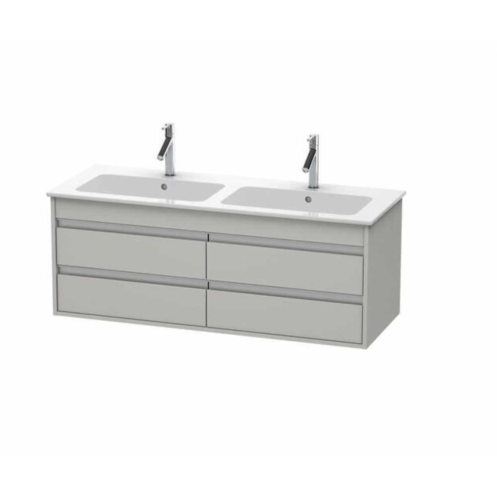 Тумба под раковину, Duravit, Ketho, шгв 1270*475*480, раковина-необходимо заказать, цвет-бетонно-серый матовый