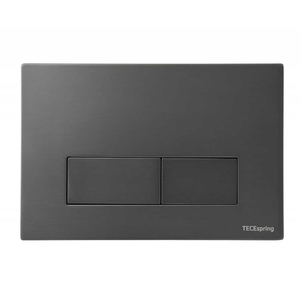 Клавиша смыва, TECE, TeceSpring S, для унитаза, шгв 245*5*165, цвет-gun metal PVD сатин с покрытием против отпечатков пальцев