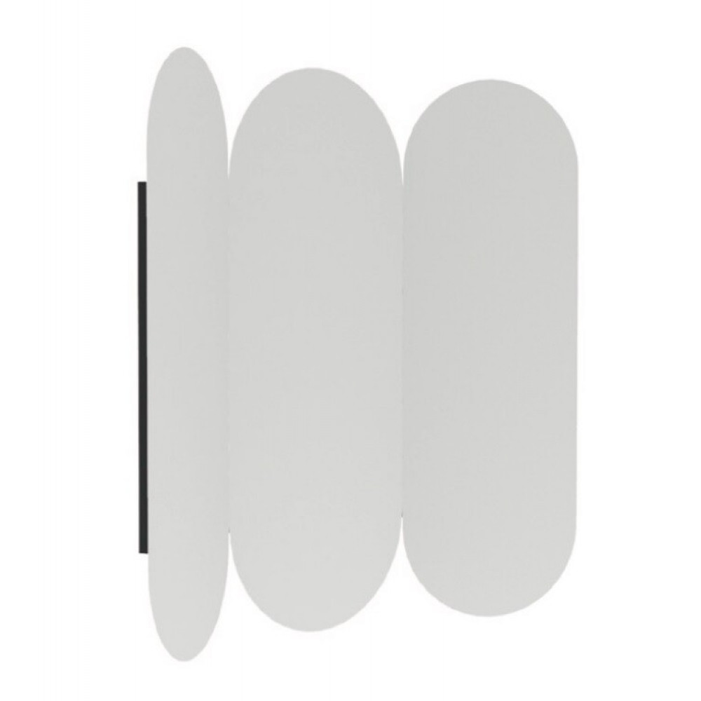 Зеркало, Scarabeo, Mirror, Trino T, 3 овальные части, шгв 800*160*750, без подсветки