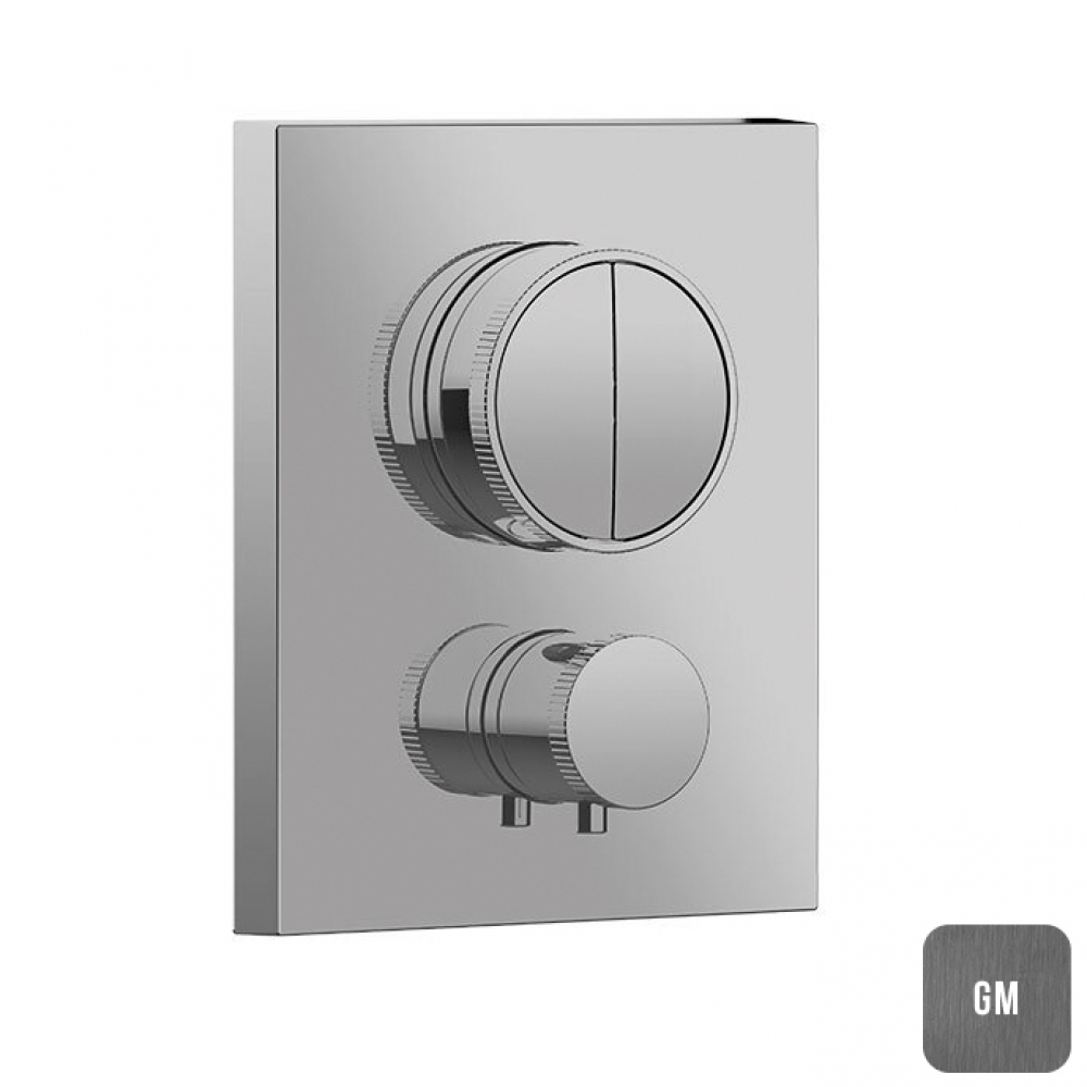 Смеситель для душа, Almar, Core, на 2 потребителя, цвет-Gun Metal Brushed PVD (Товар заказной, возврату не подлежит)