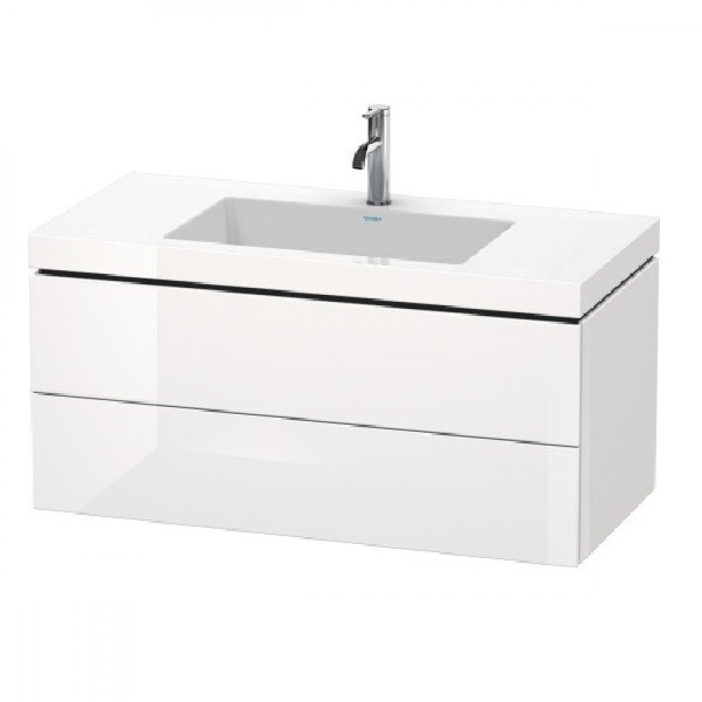 Тумба под раковину, Duravit, L-Cube, шгв 1000*480*500, раковина-в комплекте, цвет-белый глянцевый