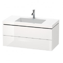 Тумба под раковину, Duravit, L-Cube, шгв 1000*480*500, раковина-в комплекте, цвет-белый глянцевый