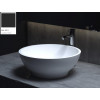 Раковина, Salini, Gloria, шгв 415*415*150, отверстия для смесителя-отсутствуют, цвет внутри и снаружи-RAL9011 матовый