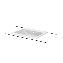 Раковина, Bette, BetteOne, шгв 600*495*130, отверстия для смесителя-1, BetteGlasur® Plus, цвет-белый