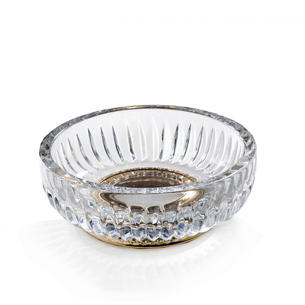 Мыльница, 3SC, Elegance, шв 115*40, цвет-прозрачный хрусталь/золото матовое