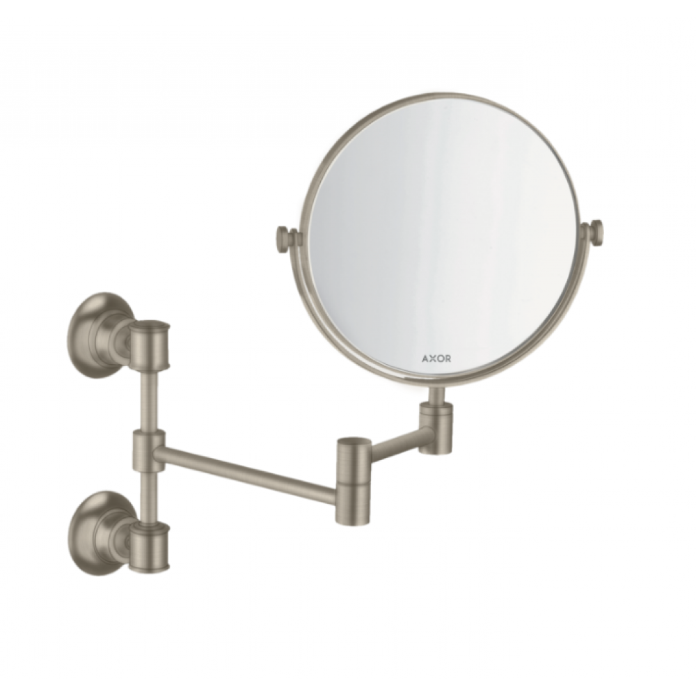 Косметическое зеркало, Axor, Axor Montreux, без подсветки, цвет-шлифованный никель