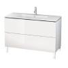 Тумба под раковину, Duravit, L-Cube, шгв 1220*481*704, раковина-необходимо заказать, цвет-белый глянцевый