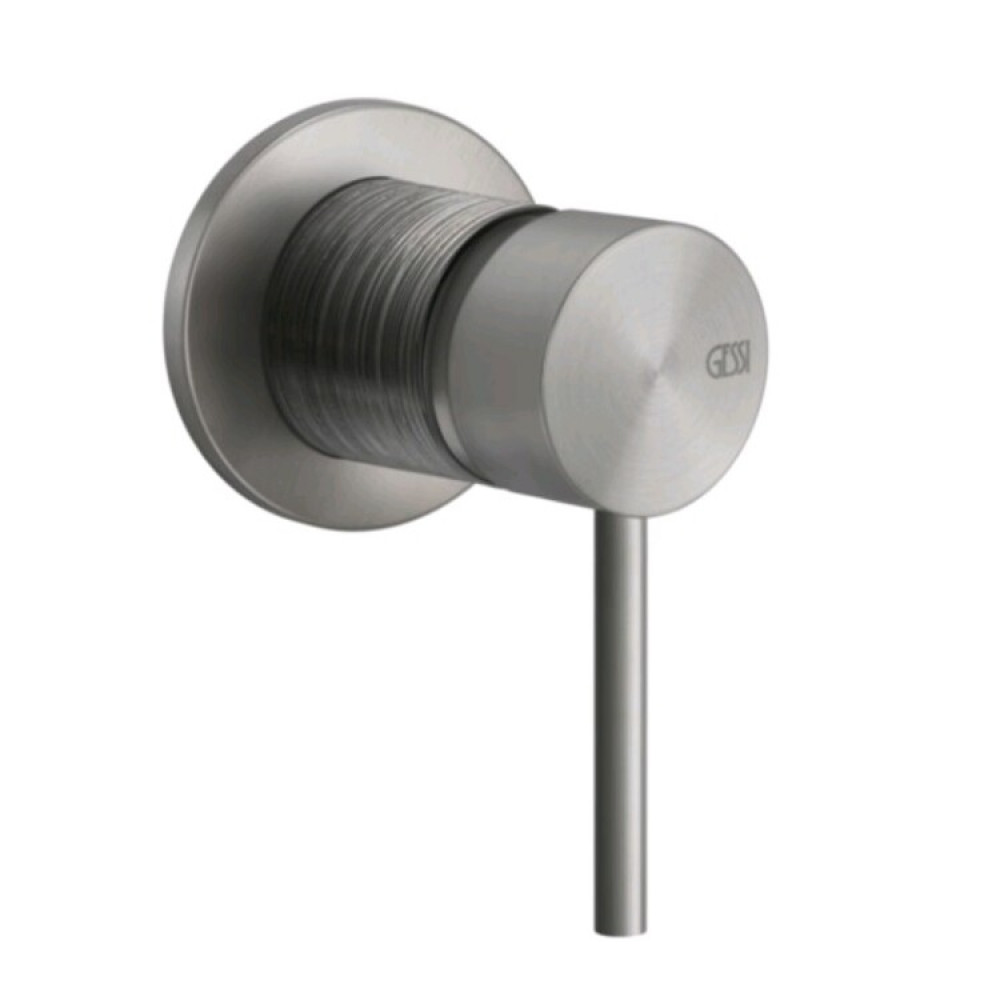 Смеситель для душа, Gessi, 316 Trame, на 1 потребитель, цвет-Steel Brushed