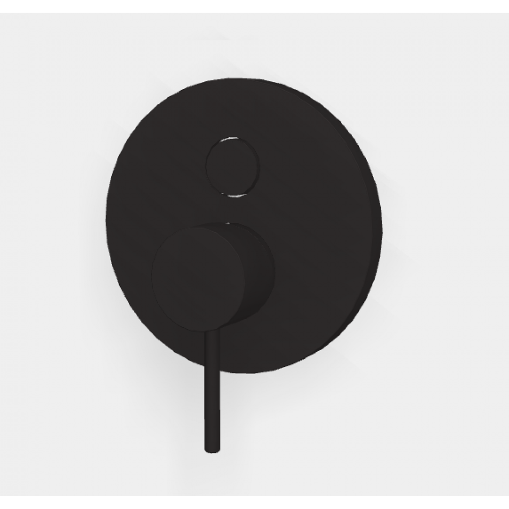 Смеситель для душа, Fima Carlo Frattini, Spillo Up, на 2 потребителя, цвет-черный матовый