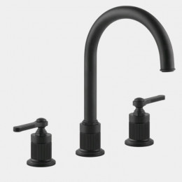 Смеситель для раковины, Gessi, VENTI20, цвет-черный матовый