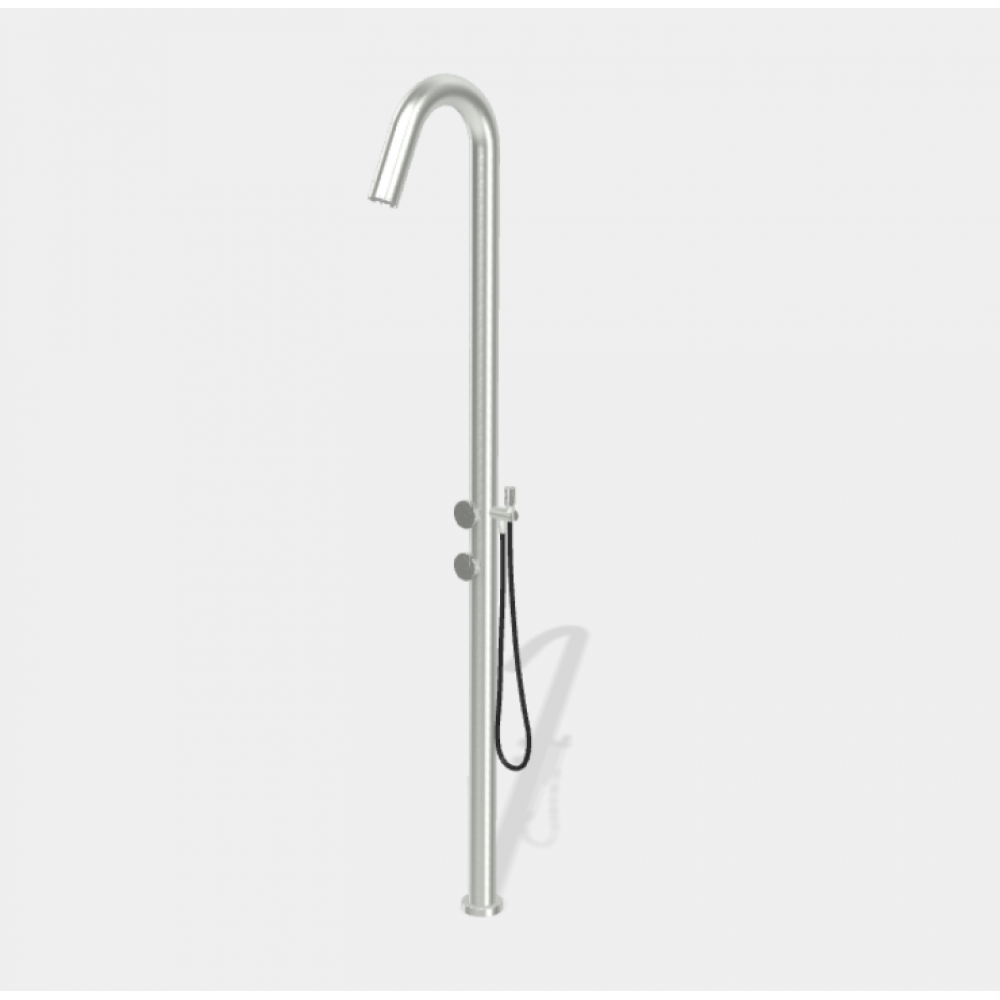 Душевая стойка, Fima Carlo Frattini, Outdoor, цвет-нержавеющая сталь INOX AISI 316L