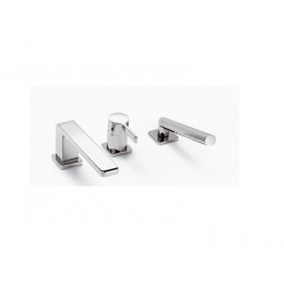 Смеситель для ванны и душа, Dornbracht, Lulu, цвет-платина матовая