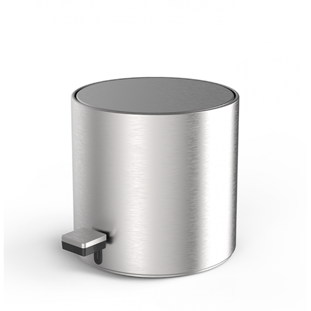 Ведро, Decor Walther, TE, с педалью, шгв 235*285*230, цвет-сталь матовая