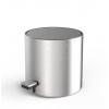 Ведро, Decor Walther, TE, с педалью, шгв 235*285*230, цвет-сталь матовая