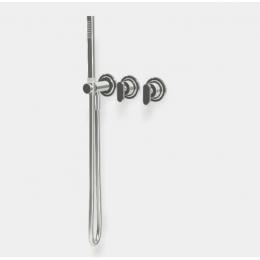 Смеситель для душа, Fima Carlo Frattini, Park Lane, на 2 потребителя, с душевым комплектом, цвет-хром