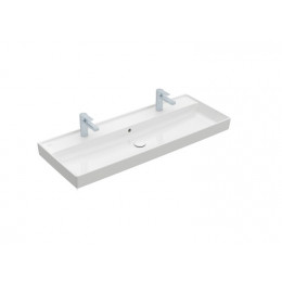 Раковина, Villeroy&Boch, Collaro, шг 1200*470, отверстия для смесителя-2, CeramicPlus, цвет-альпийский белый