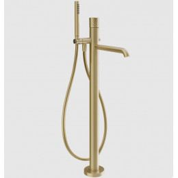 Смеситель для ванны и душа, Gessi, Habito Intreccio, цвет-Brushed Brass PVD