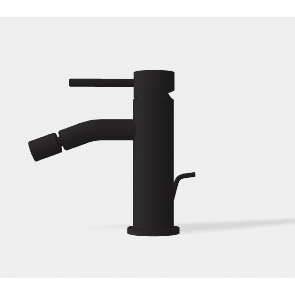 Смеситель для биде, Fima Carlo Frattini, Spillo Up, цвет-черный матовый