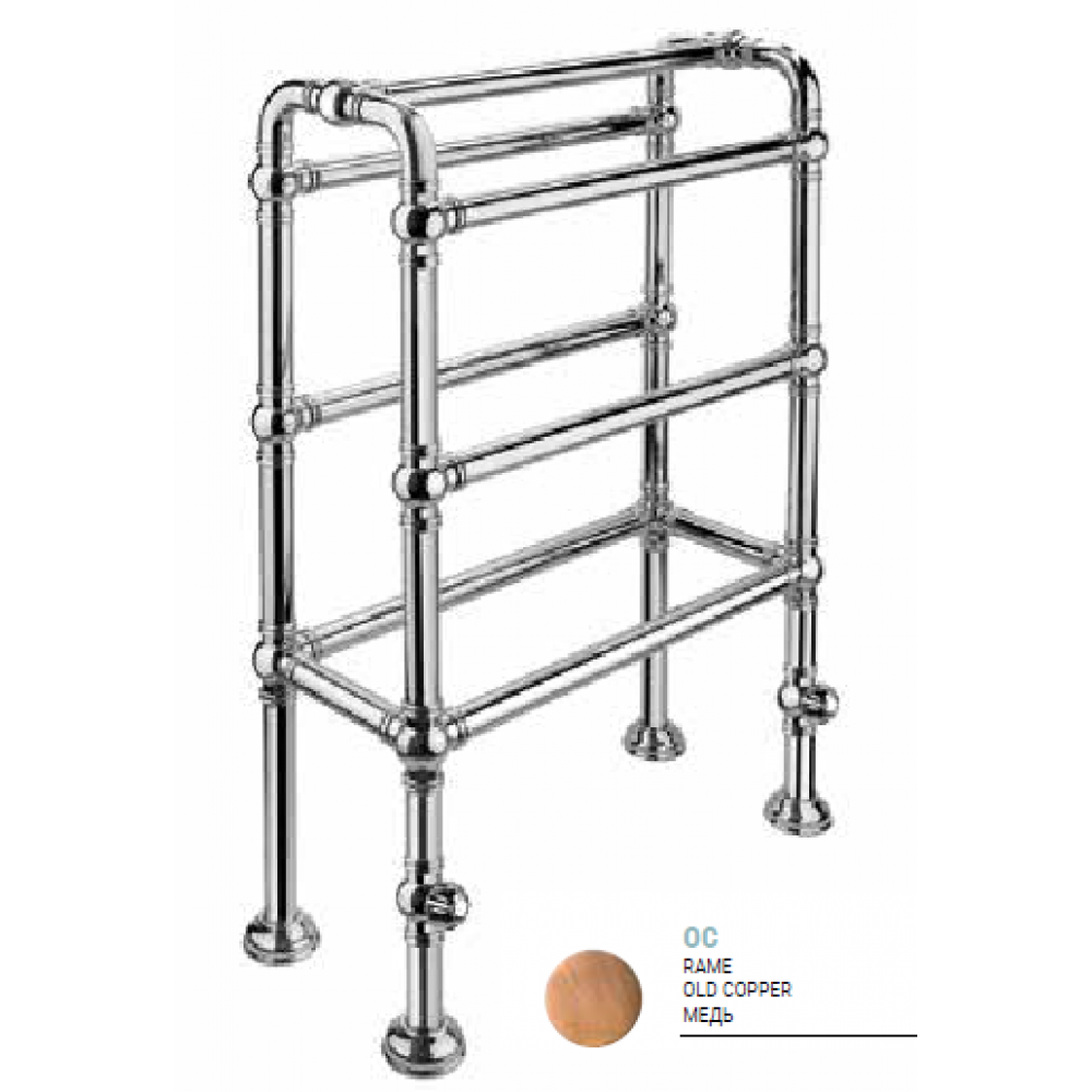 Полотенцесушитель, Margaroli, Armonia, шгв 625*310*925, цвет-Old Copper