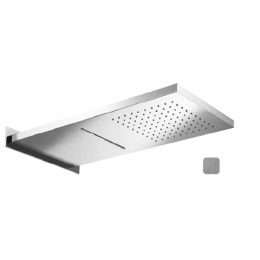 Верхний душ, Almar, Wall Mounted head showers, 592*270, цвет-Stainless Steel Brushed (Товар заказной, возврату не подлежит)