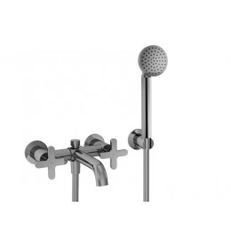 Смеситель для ванны и душа, Fantini, Icona Classic, цвет-Matt Gun Metal PVD