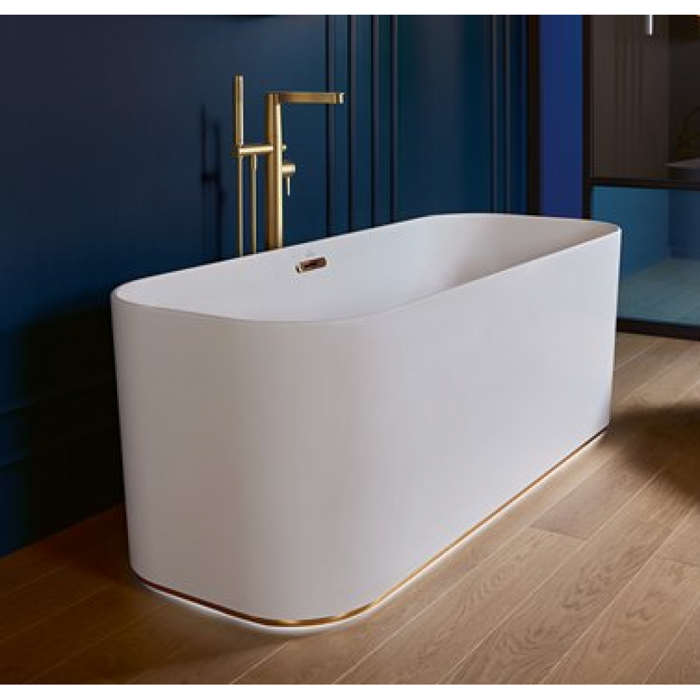 Ванна, Villeroy&Boch, Finion, шгв 1700*700*480, цвет-камень белый (Stone White)/золото