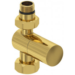 Вентиль, Сунержа, G 1/2" НР х G 3/4" НГ, прямой, цилиндр, цвет-золото