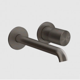 Смеситель для раковины, Gessi, Habito Unito, цвет-Black Metal Brushed PVD