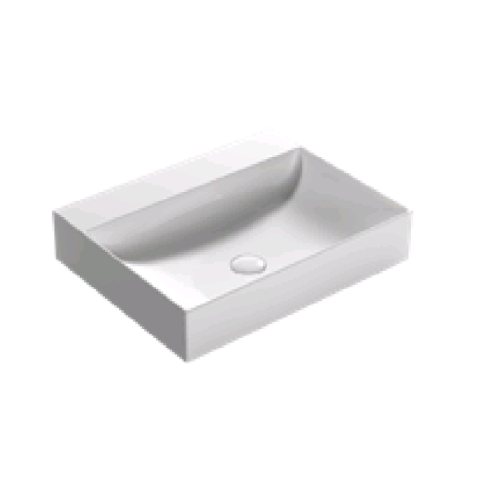 Раковина, Globo, Le Lastre, шгв 600*470*120, отверстия для смесителя-отсутствуют, цвет-Felce