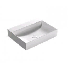 Раковина, Globo, Le Lastre, шгв 600*470*120, отверстия для смесителя-отсутствуют, цвет-Felce