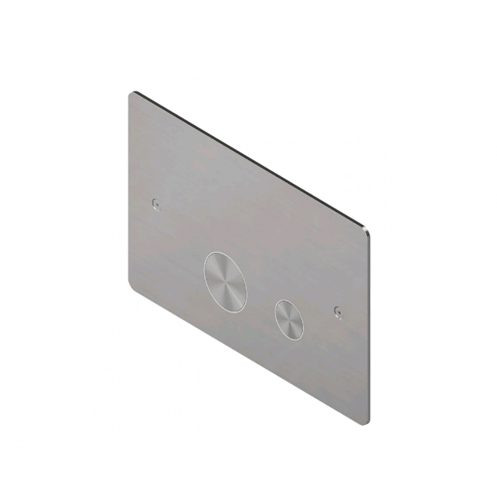 Клавиша смыва, Quadro design, Complements, для унитаза, шгв 250*3*160, цвет-сталь брашированная