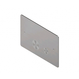 Клавиша смыва, Quadro design, Complements, для унитаза, шгв 250*3*160, цвет-сталь брашированная