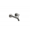Смеситель для раковины, Gessi, Intreccio, цвет-Warm Steel Brushed PVD